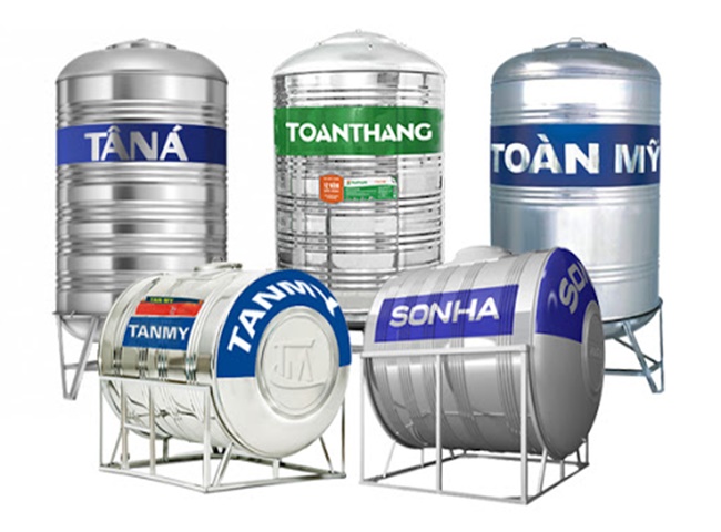 lựa chọn bồn nước đặt trên mái nhà phù hợp với nguồn nước