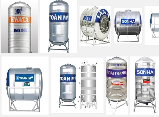 lựa chọn bồn nước đặt trên mái nhà có dung tích phù hợp