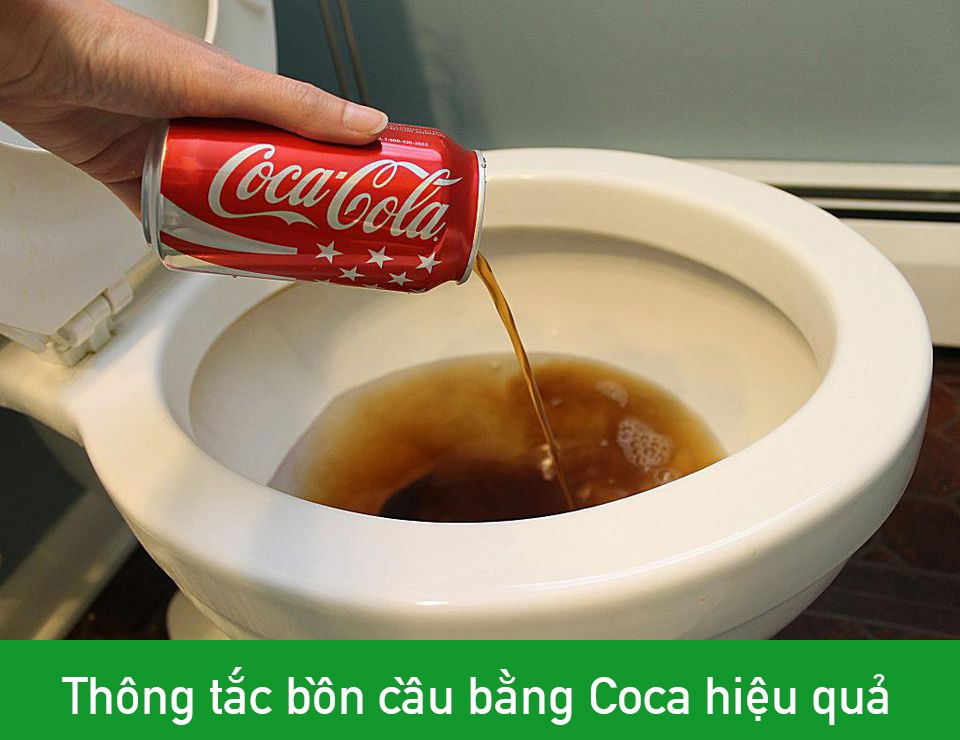cách thông bồn cầu bằng coca cola